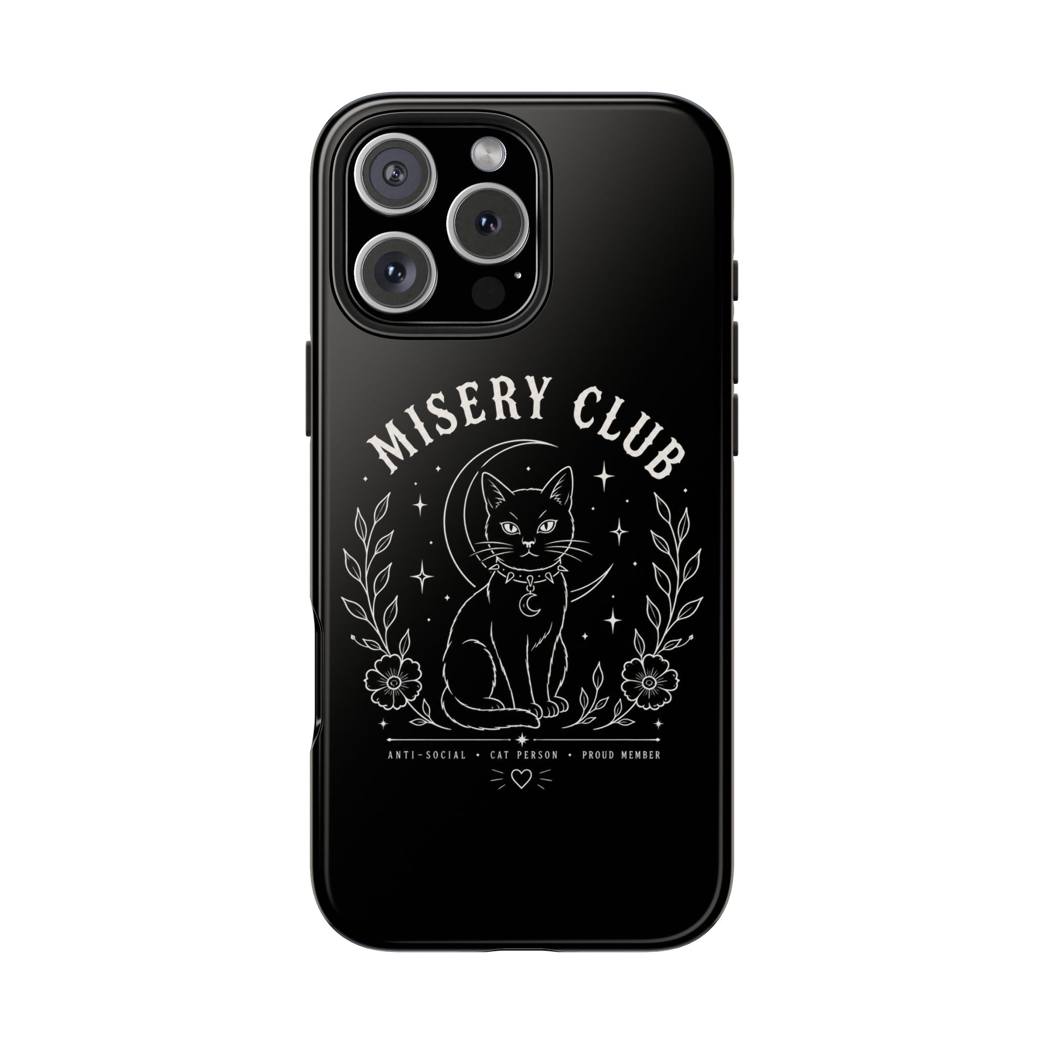 Misery Club Cat Phone Case