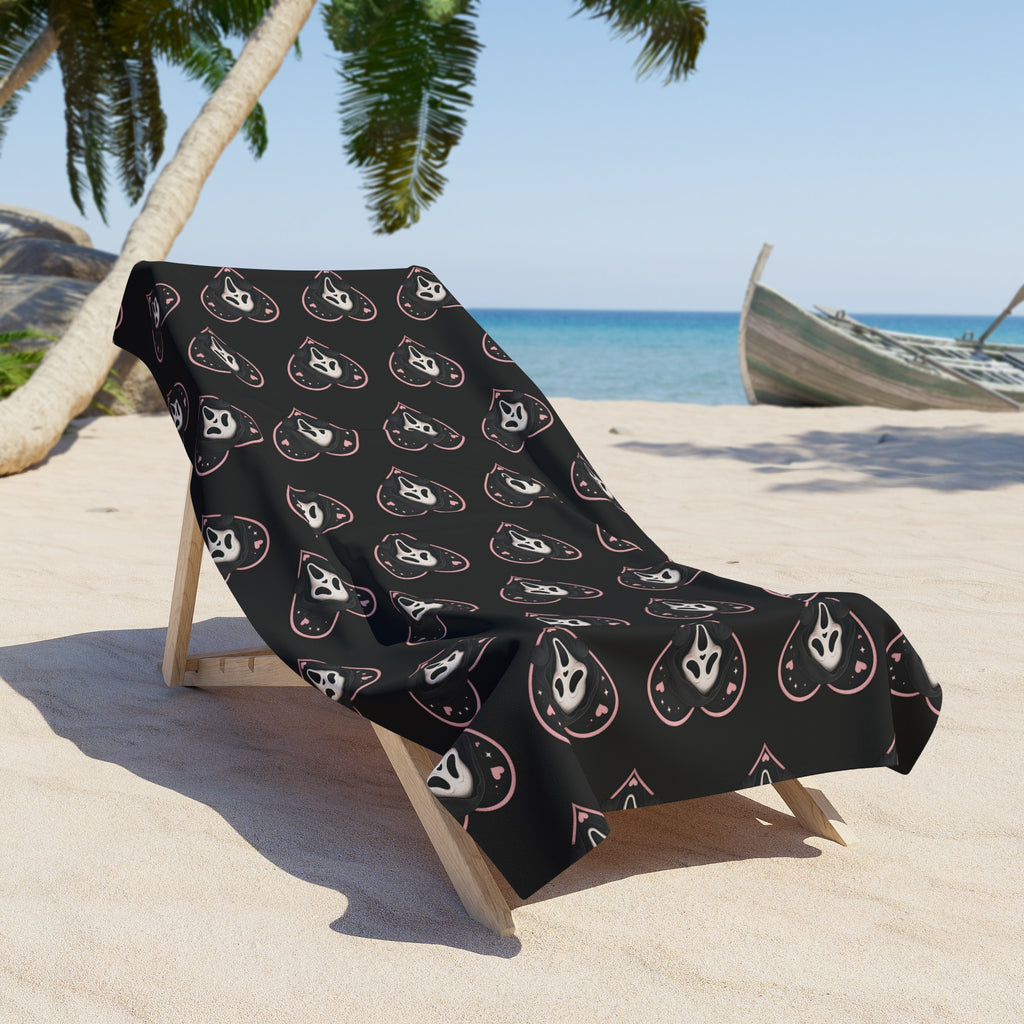 Ghost face Scream Beach Towel