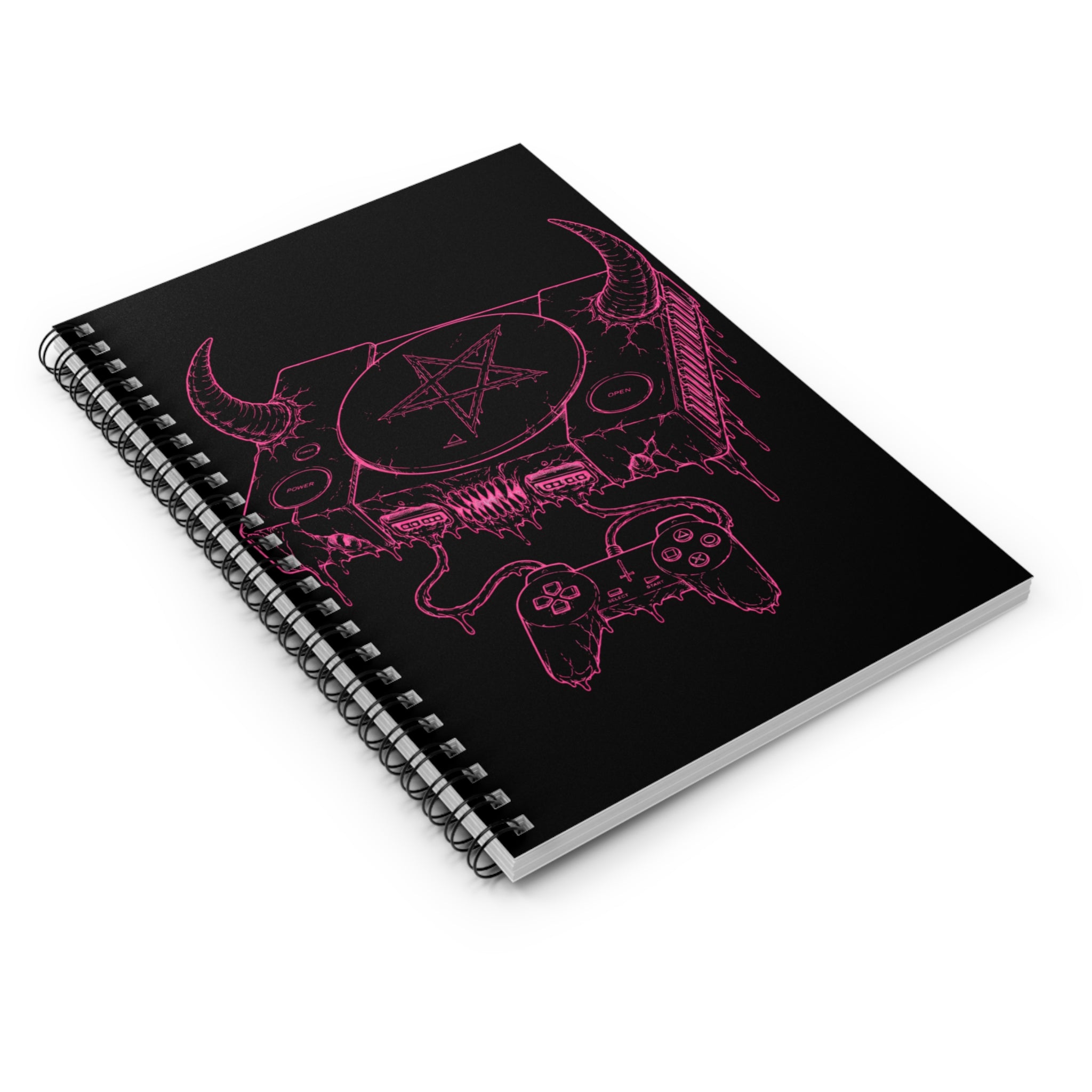 Demonic Gamer spiral notebook