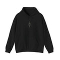 Dagger Through Heart hoodie | Black pullover with occult line art