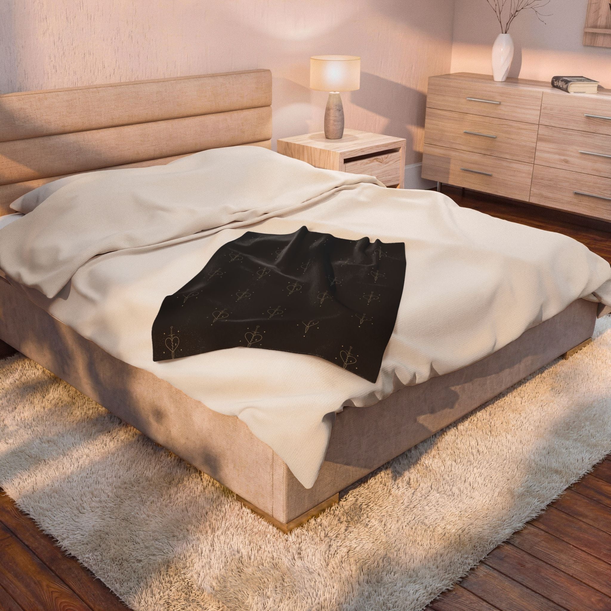 Heart Dagger Blanket