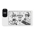 Misery Club skull gaming artwork LED mouse pad | Wireless charging