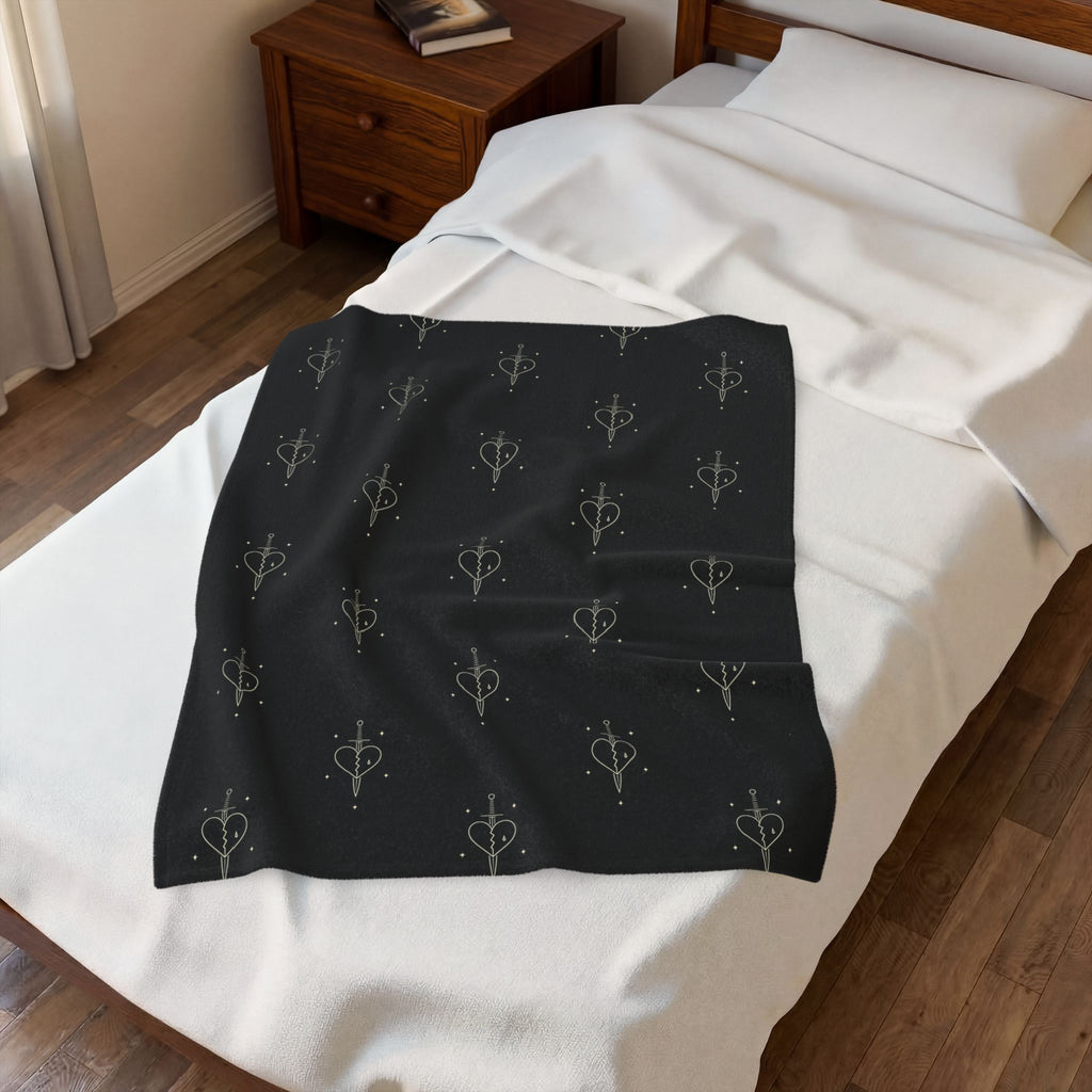 Heart Dagger Blanket