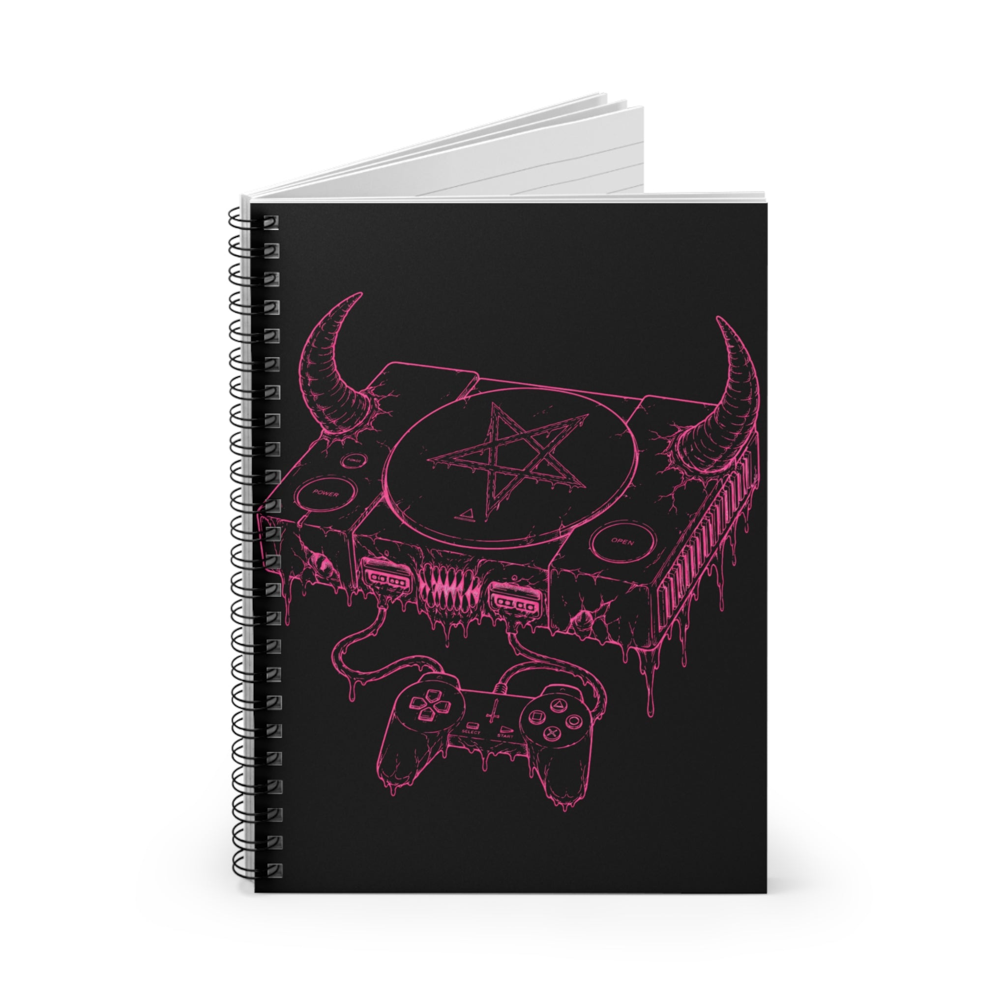 Demonic Gamer spiral notebook