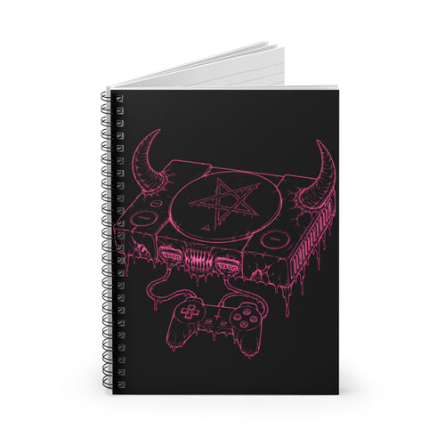 Demonic Gamer spiral notebook