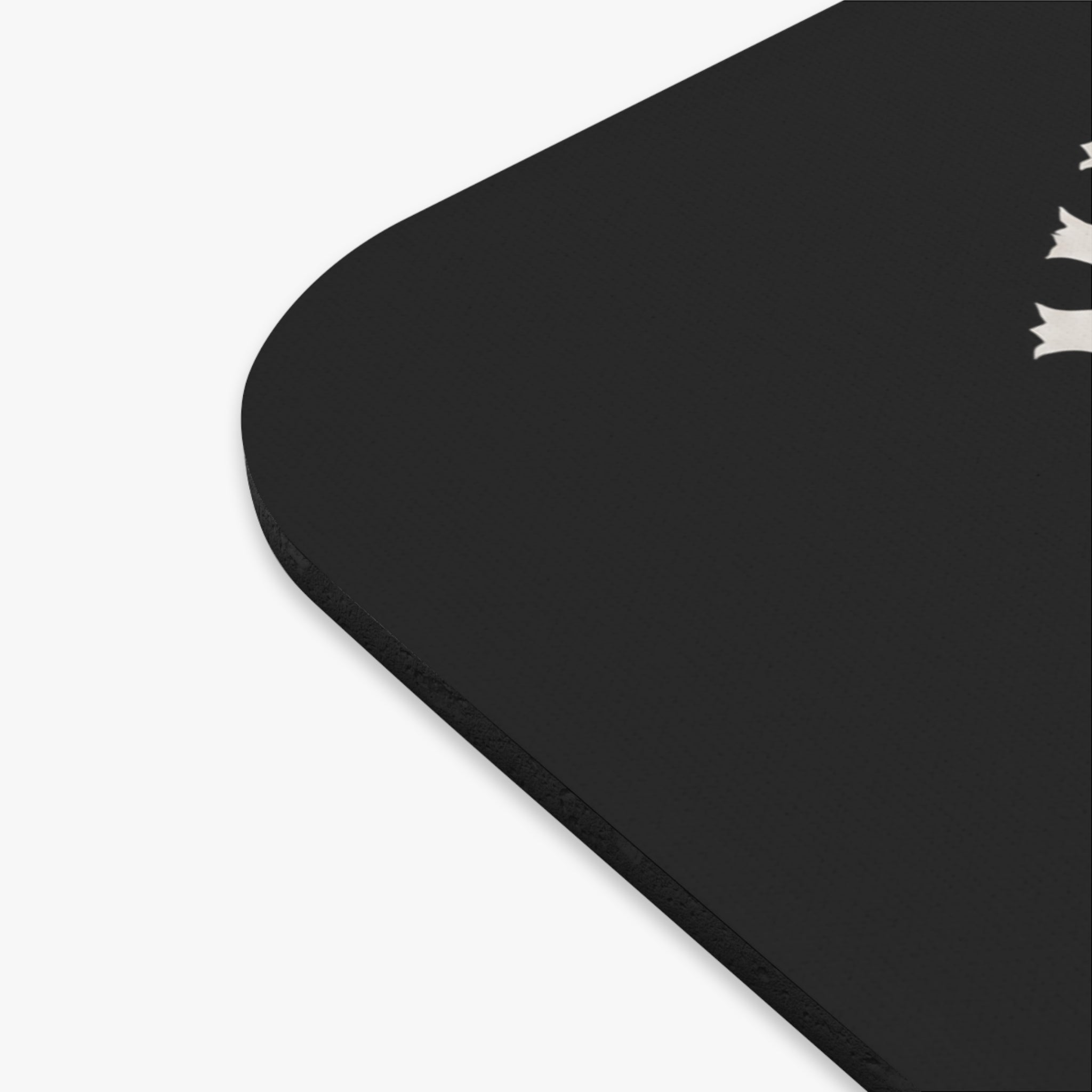 Misery Club Skull Gamer Mouse Pad | Gaming Desk Mat, Dark Skeleton Controller Design