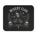 Misery Club Skull Gamer Mouse Pad | Gaming Desk Mat, Dark Skeleton Controller Design