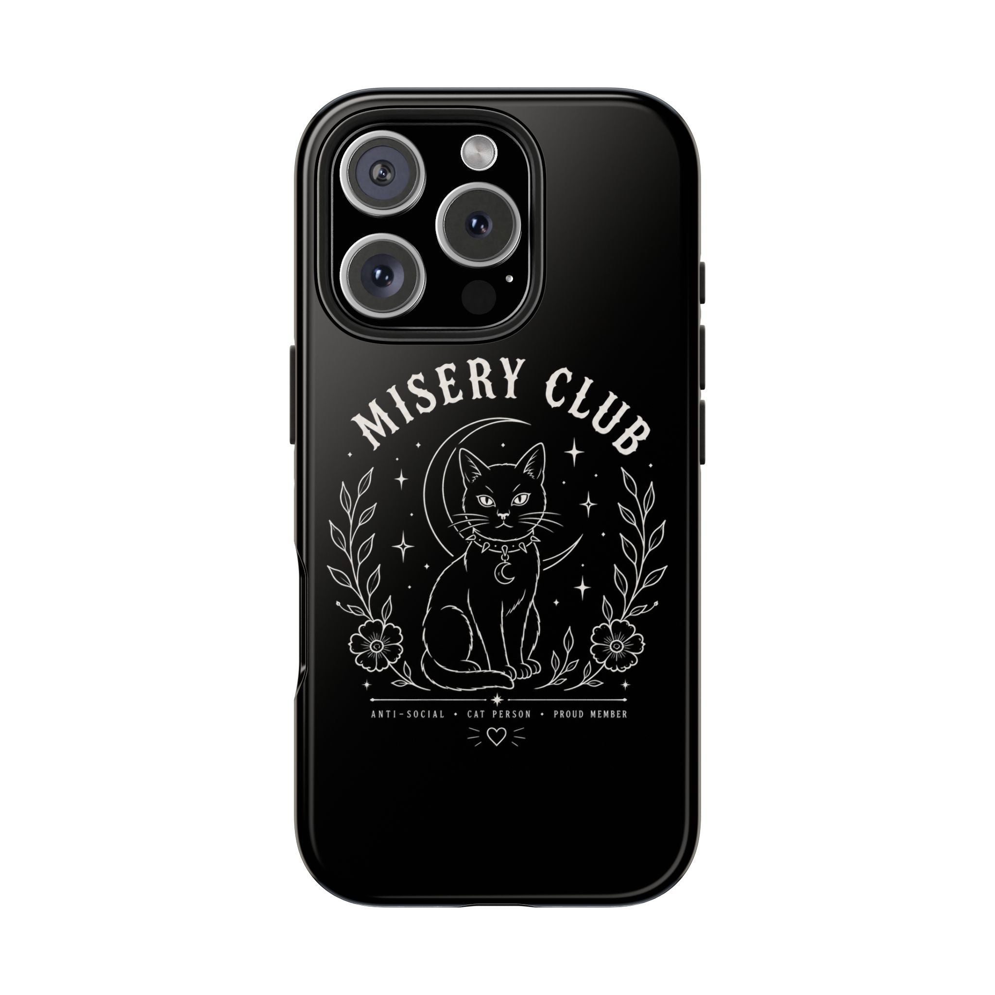 Misery Club Cat Phone Case