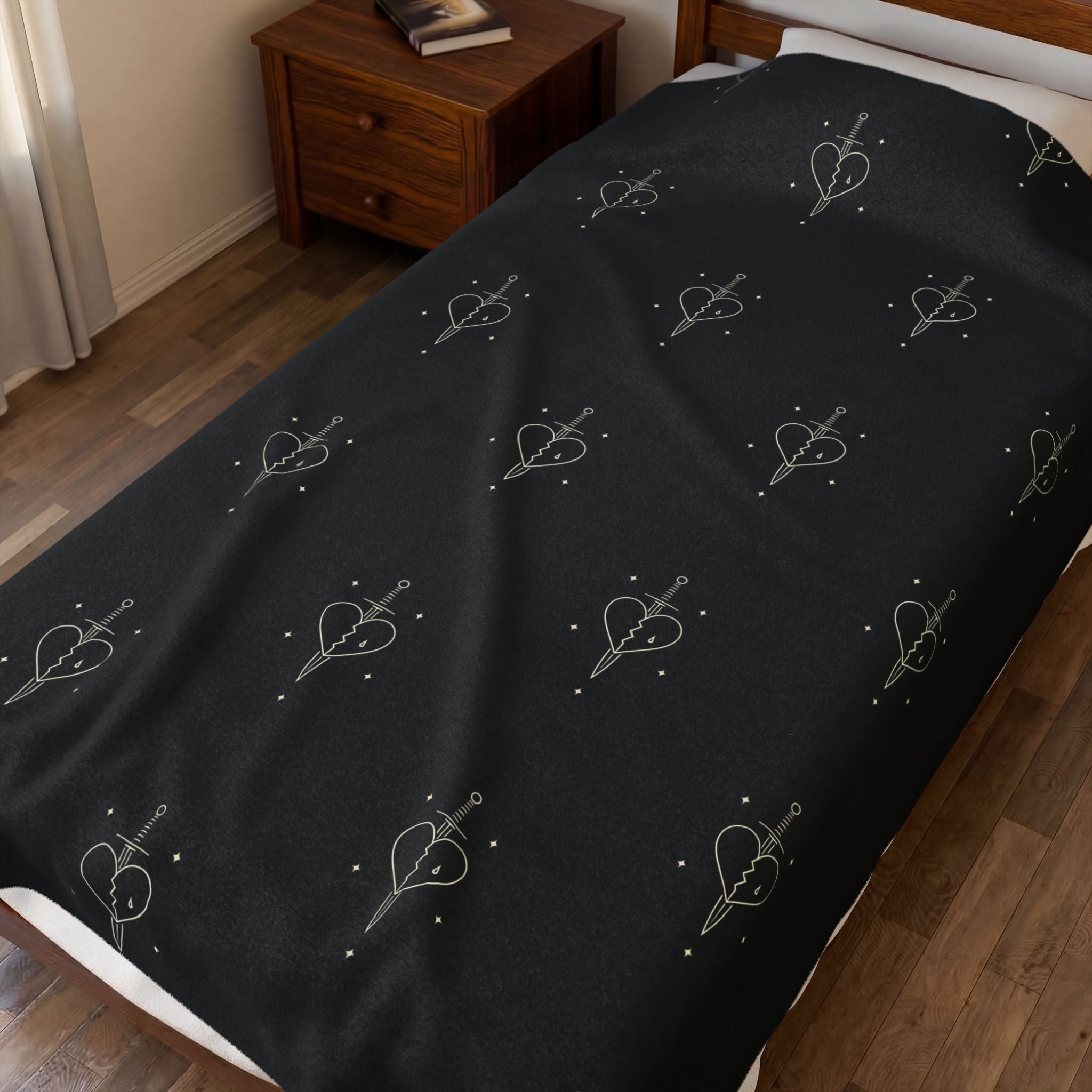 Heart Dagger Blanket