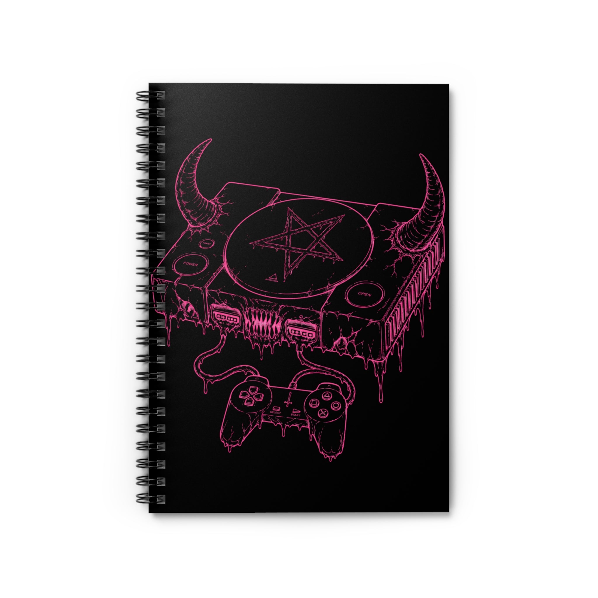 Demonic Gamer spiral notebook